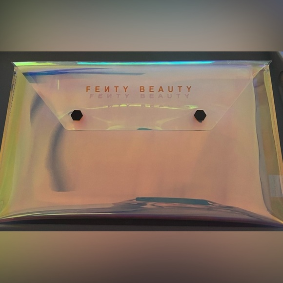 Fenty Beauty Iridescent Makeup Pouch New 11x6x1 Inch